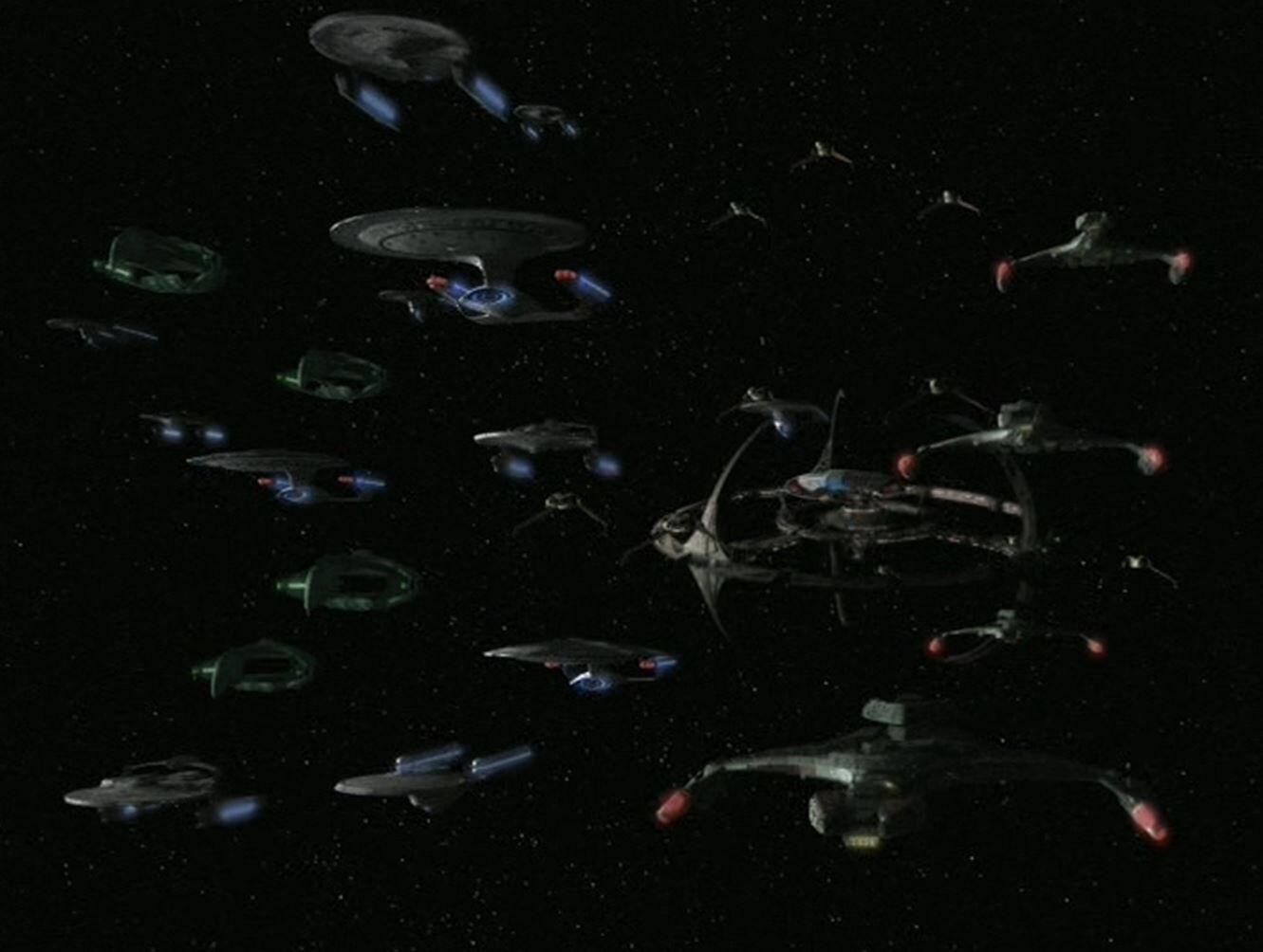Federation Alliance fleet departs DS9