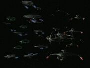 Federation Alliance fleet departs DS9