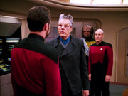 Krag comes to arrest Riker