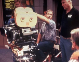 Rush filming TNG's "Cause and Effect" in 1992
