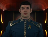 Starfleet dress uniform sciences 2260.jpg (106 KB) Lt. Spock in a sciences division dress uniform (2259)