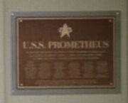 USS Prometheus dedication plaque