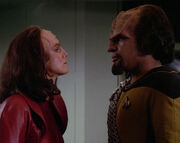 K'Ehleyr and Worf argue