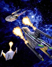 Federation Commander Romulan Attack