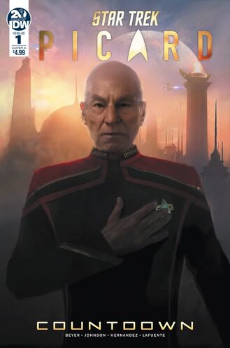 Cover of issue 1 of Star Trek: Picard - Countdown