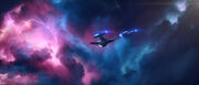 USS Protostar approaching tachyon storm