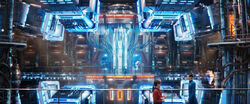 Warp core plasma conduits of Constitution-class starship (2250s)