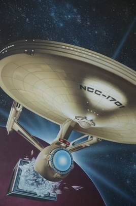 ...and his first, initially unused, Star Trek art