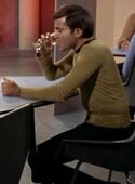 Chekov drinking vodka