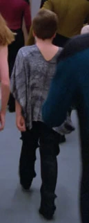 In the transporter room/In a corridor Played by an unknown actor (TNG: "11001001")