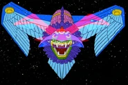 Kukulkan starship front.jpg (56 KB) Kukulkan's ship, with the image of Kukulkan projected
