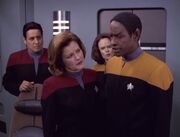 Tuvok schlägt Janeway eine Gedankenverschmelzung vor