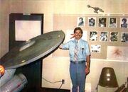 USS Enterprise studio model on its first public appearance