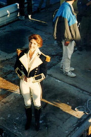 Patricia Tallman filming Generations