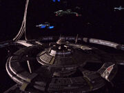 Vor'cha- & Miranda-Klasse mit Birds-of-Preys bei DS9