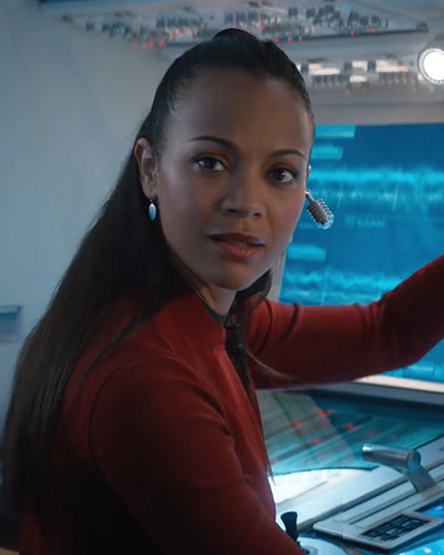 zoe saldana uhura star trek into darkness