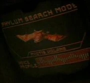 Die Abbildung einer Fledermaus, zu sehen auf einem Bildschirm der HMS Bounty.