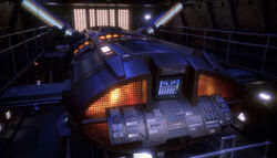 The warp core of an NX-class starship
