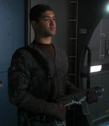 Combat uniform top, with gloves