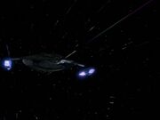 Jem'Hadar fighter at warp