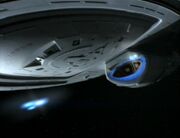 USS Voyager firing tri-cobalt device