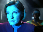 Janeway stares at millions of Omega molecules