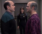 Deanna Troi with The Doctor and Lewis Zimmerman.jpg