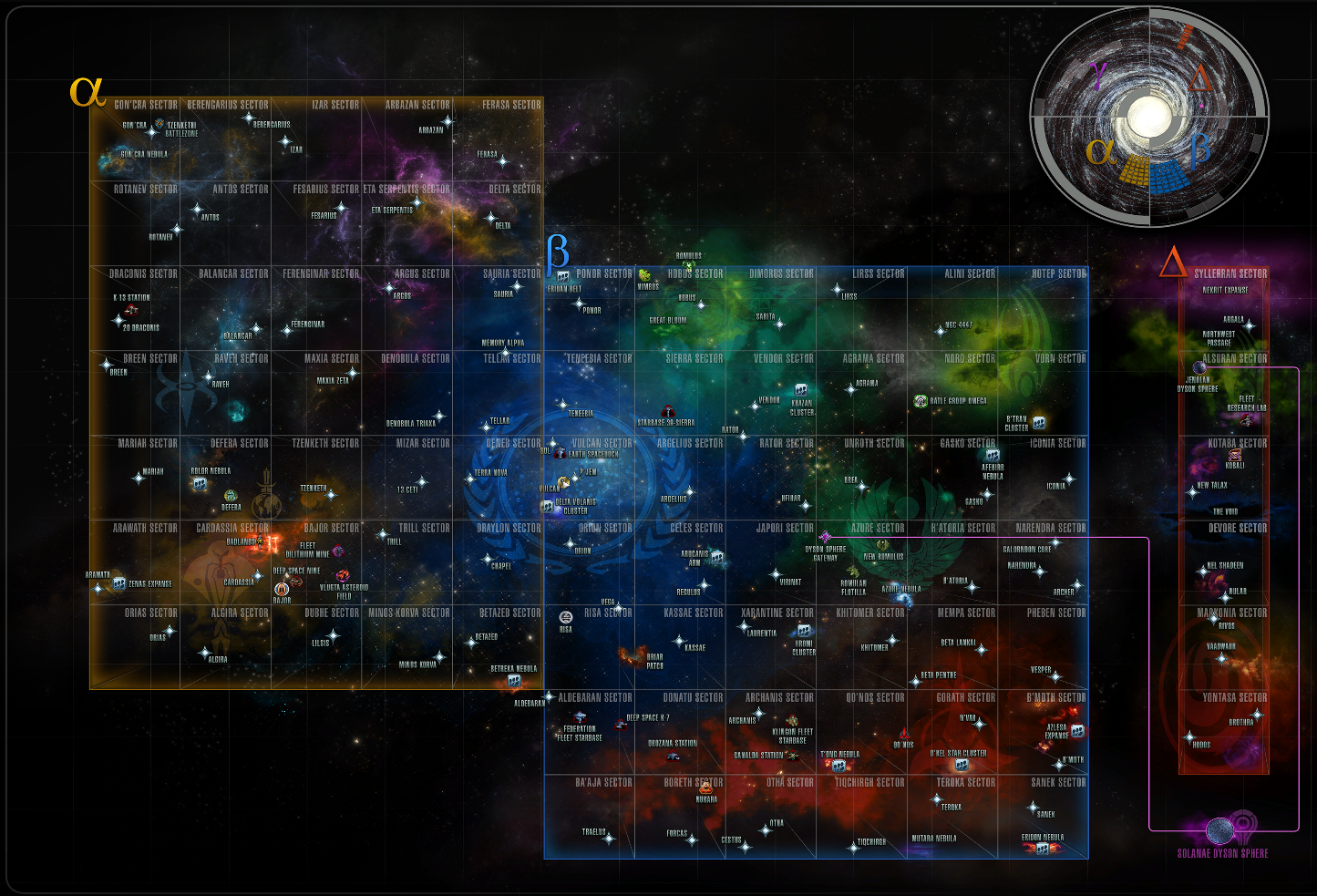 Star Trek Galaxy Map Voyager Alpha Quadrant | Memory Alpha | Fandom