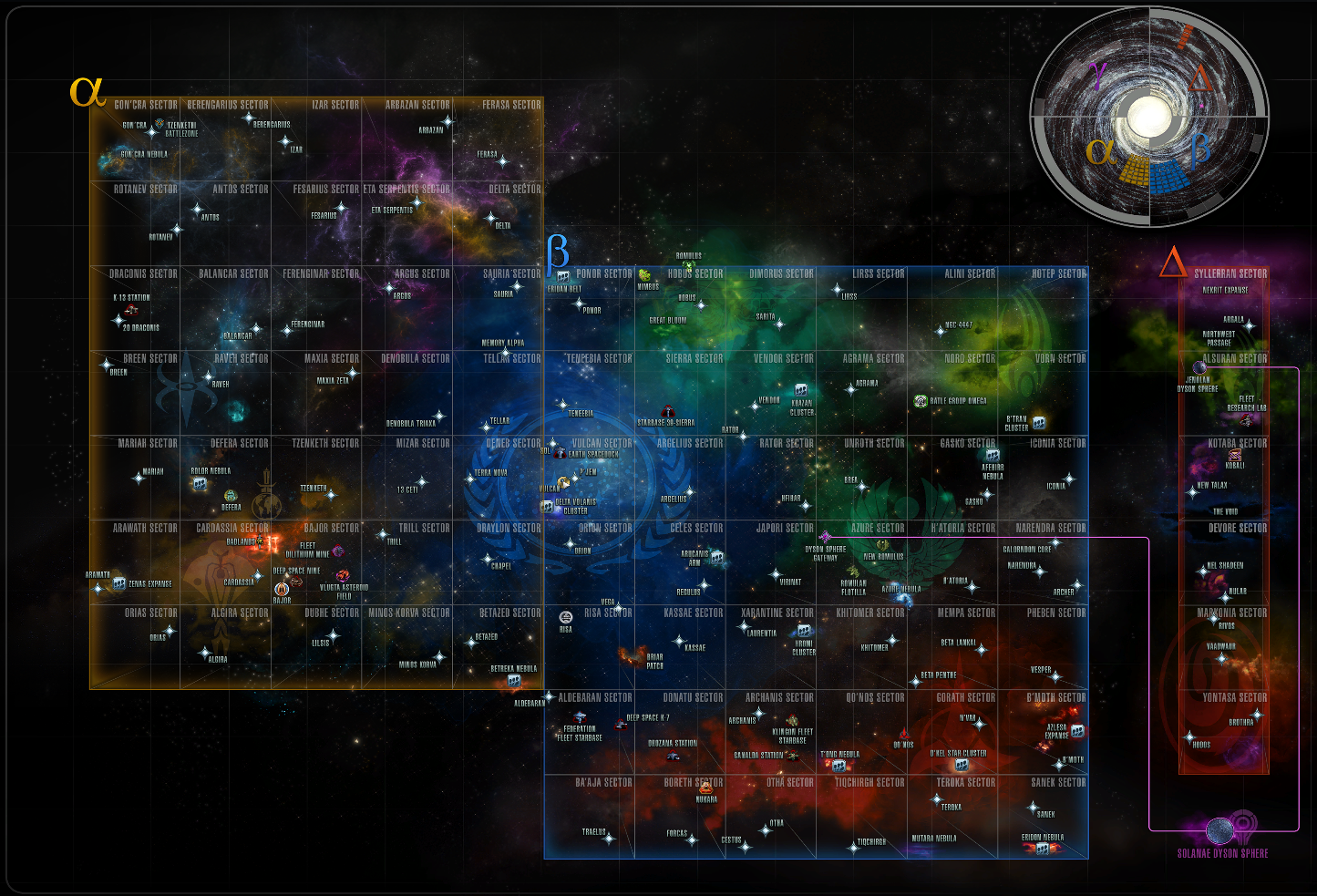 Map Of Star Trek Universe Alpha Quadrant | Memory Alpha | Fandom