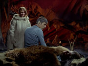 Spock caring for McCoy with Zarabeth