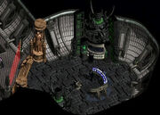 Warden headquarters, an unusual mix of Borg and  technology with  architecture