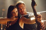 Arrow and Helena Bertinelli