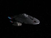 USS Voyager alongside the USS Equinox