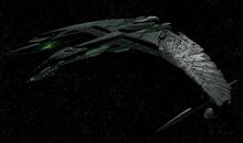 Romulan Mogai-class IRW Valdore in 2378.