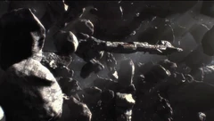 A Replicator warship explores Asuras' remnants