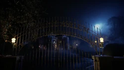 The gates of Arkham Asylum