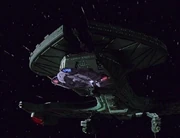 The Regent's flagship, after decloaking above the Defiant