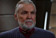 Vice Admiral Matthew Dougherty wearing his flag officer's uniform in 2375