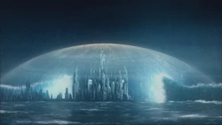 Shield of a Super City-ship