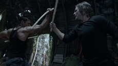 Oliver improves his fighting skills with Slade