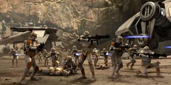 Clone troopers comprised the Clone Army throughout the Clone Wars