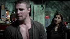 Oliver hallucinates of Shado after being tortured