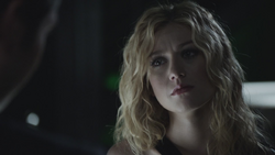 Mia Smoak from 2411 in an erased timeline