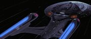 USS Enterprise-E at warp