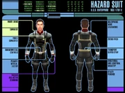 The updated configuration of the Hazard suit