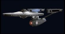 The refit USS Enterprise.