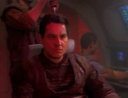 Chakotay aboard his   in 2371