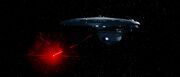 USS Excelsior firing torpedoes