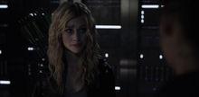 Mia Smoak wearing her father's quiver