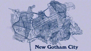 A map of New Gotham City